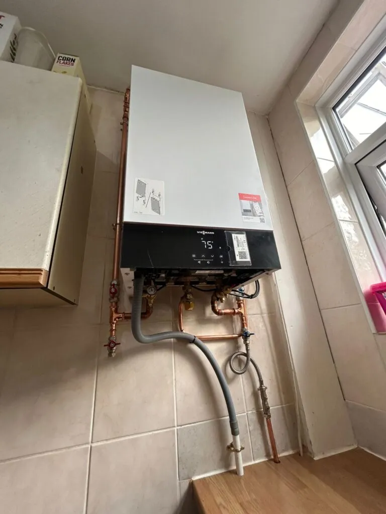 Our Viessmann accredited engineer at work