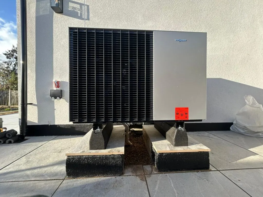 A Viessmann air source heat pump installed by Home Comfort Assured