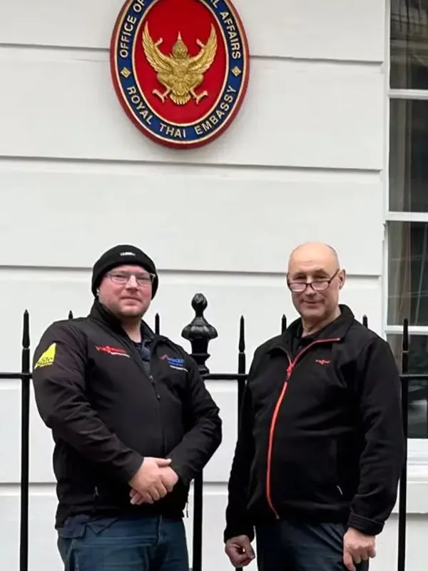 Andrew Millward at the Royal Thai Embassy