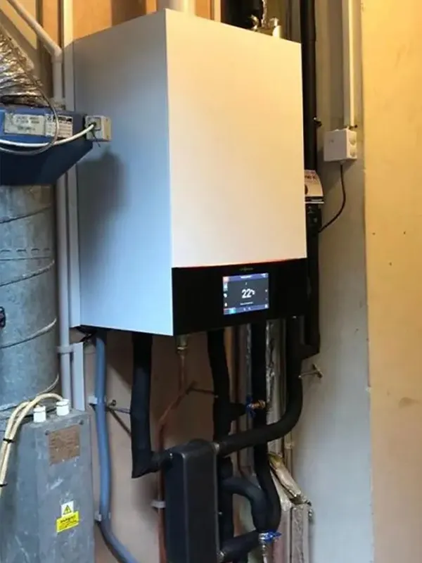 The completed Viessmann boiler at the Thai Embassy